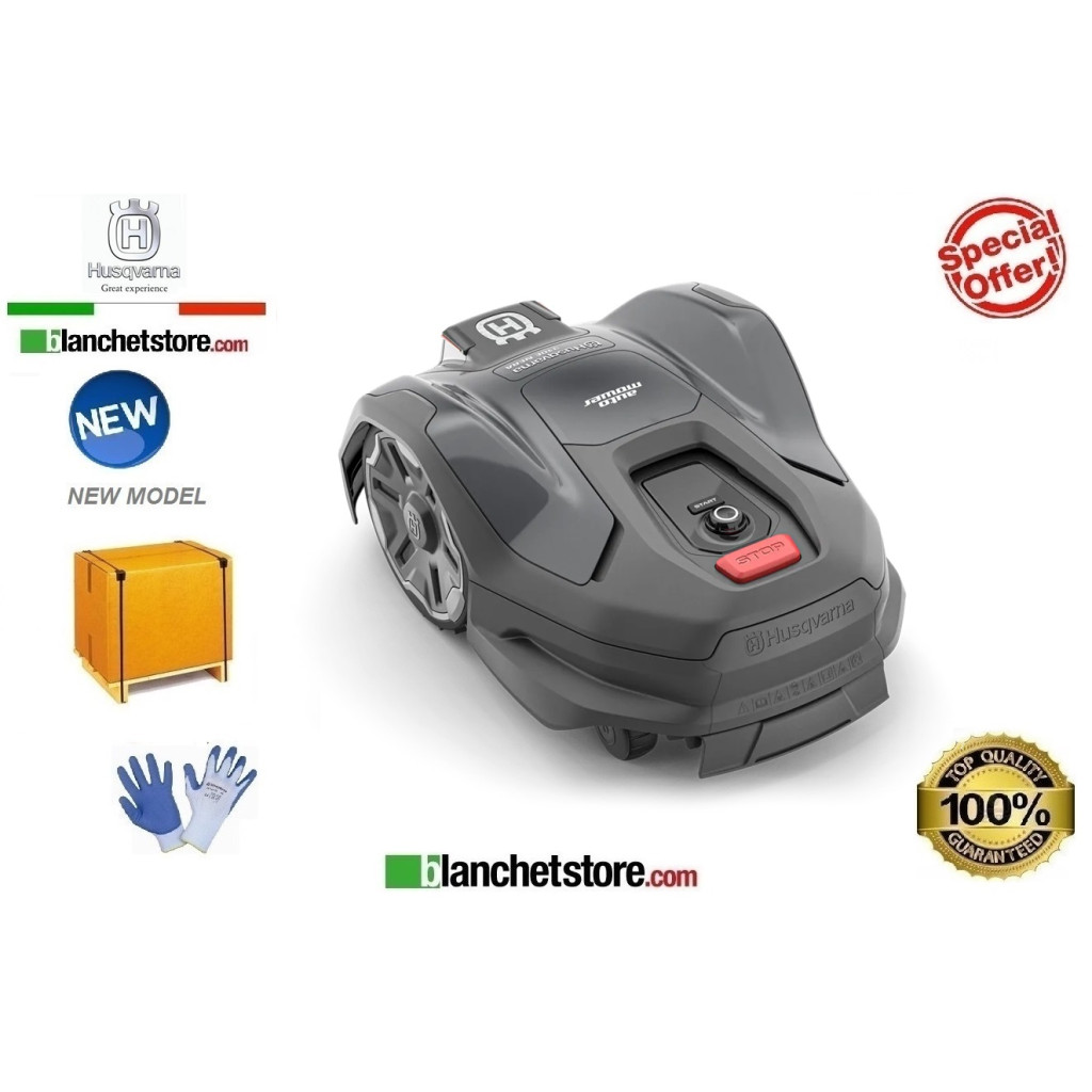 Robot tondeuse Husqvarna Automower 310E-Nera equippee avec kit Husqvarna Epos