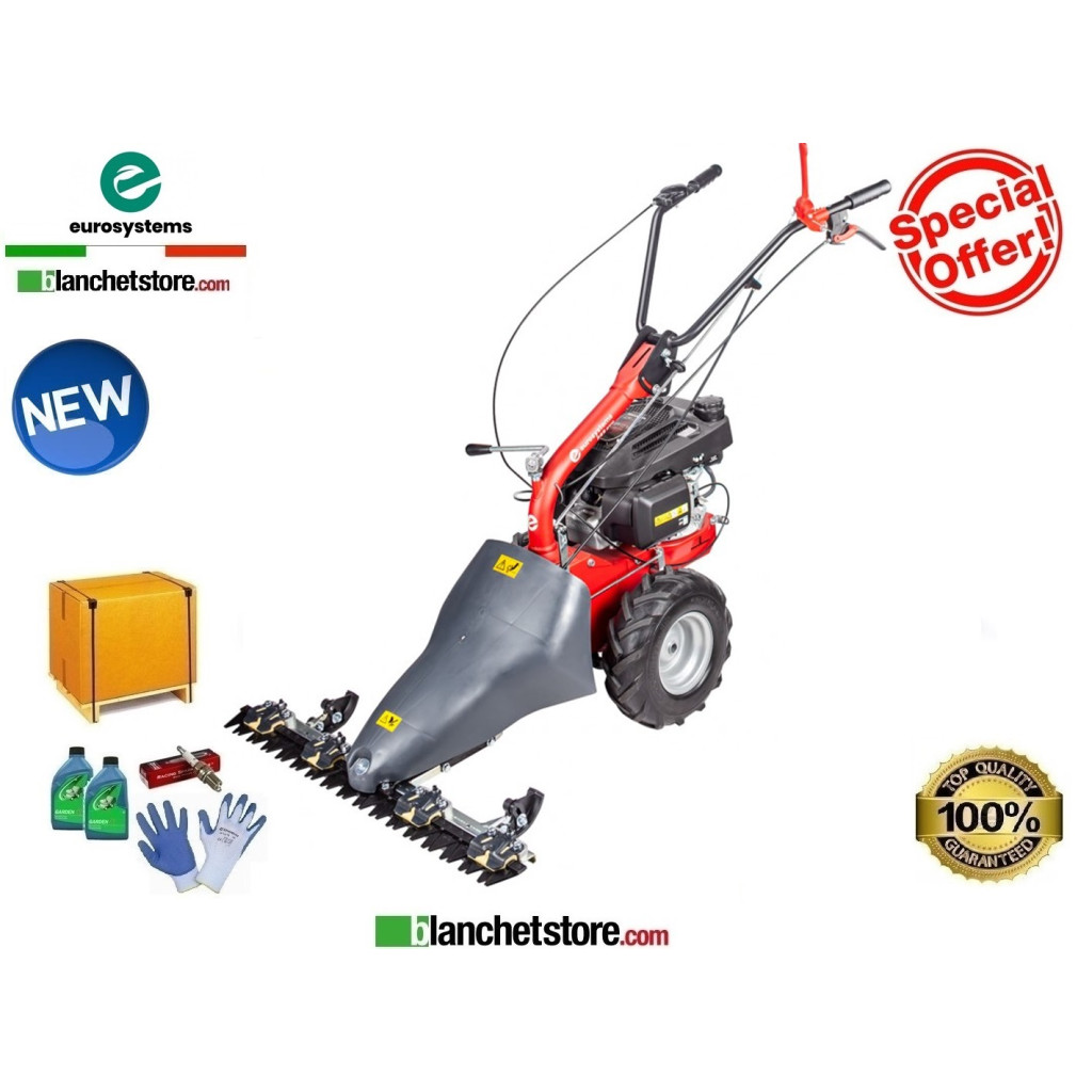 Motofalciatrice Eurosystems P55 Evo Bilama doppio movimento 87 cm Motore Brigge & Stratton 675Exi-Series 986300000-905202300