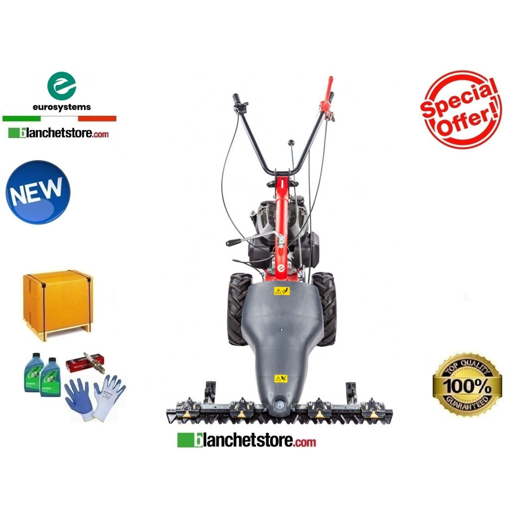 Motofalciatrice Eurosystems P55 Evo Bilama doppio movimento 87 cm Motore Brigge & Stratton 675Exi-Series 986300000-905202300