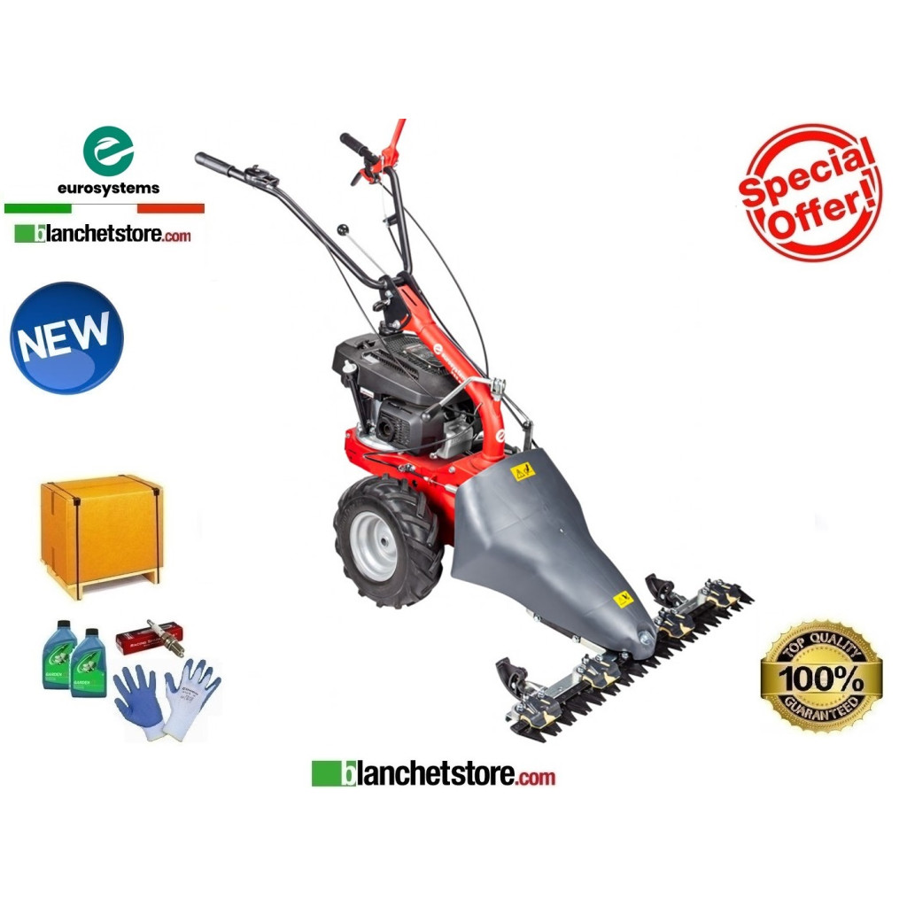 Motofalciatrice Eurosystems P55 Evo Bilama doppio movimento 87 cm Motore Brigge & Stratton 675Exi-Series 986300000-905202300