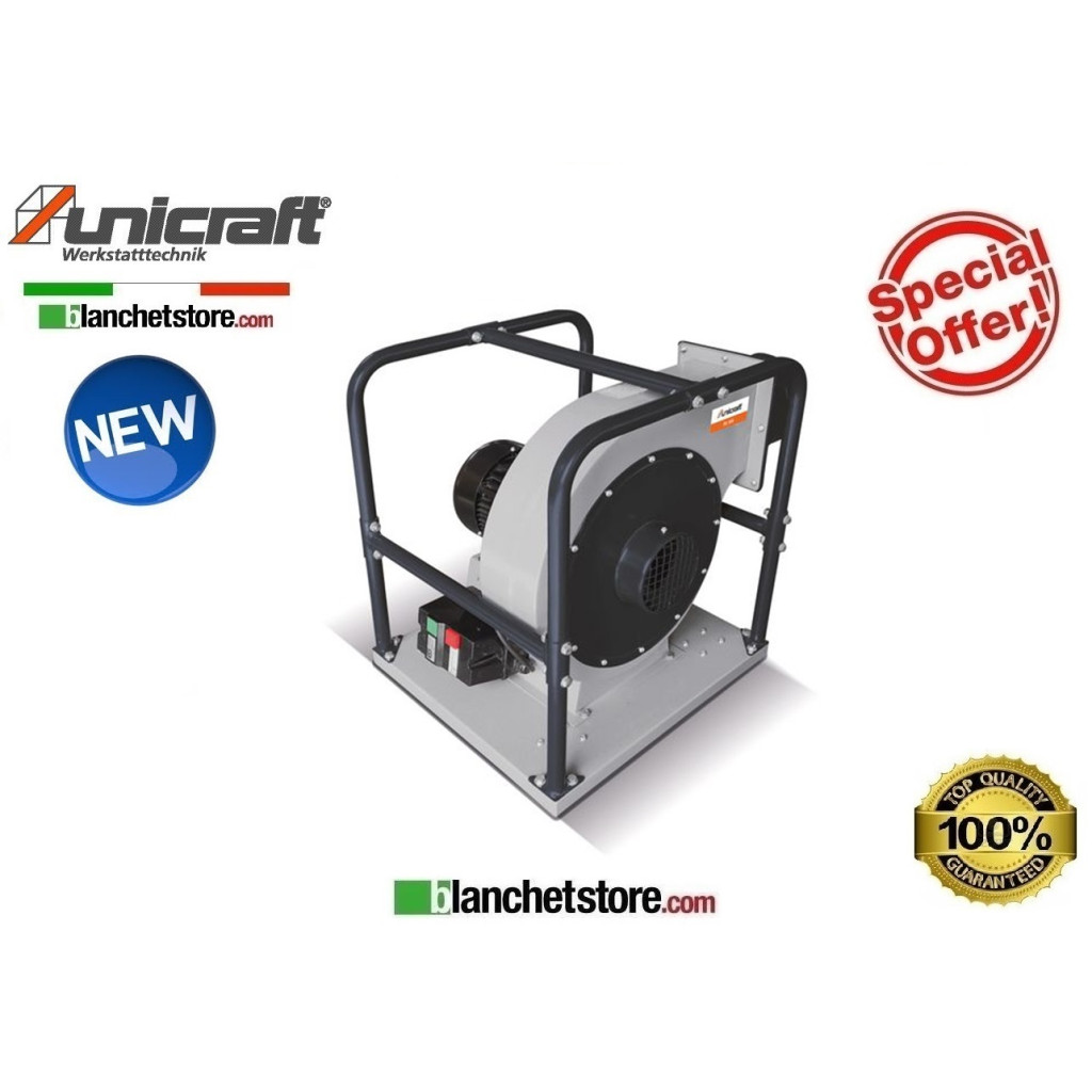 VENTILATORE CENTRIFUGO DI ESTRAZIONE UNICRAFT RV300 1914Mc/Min 220VOLT 6264300