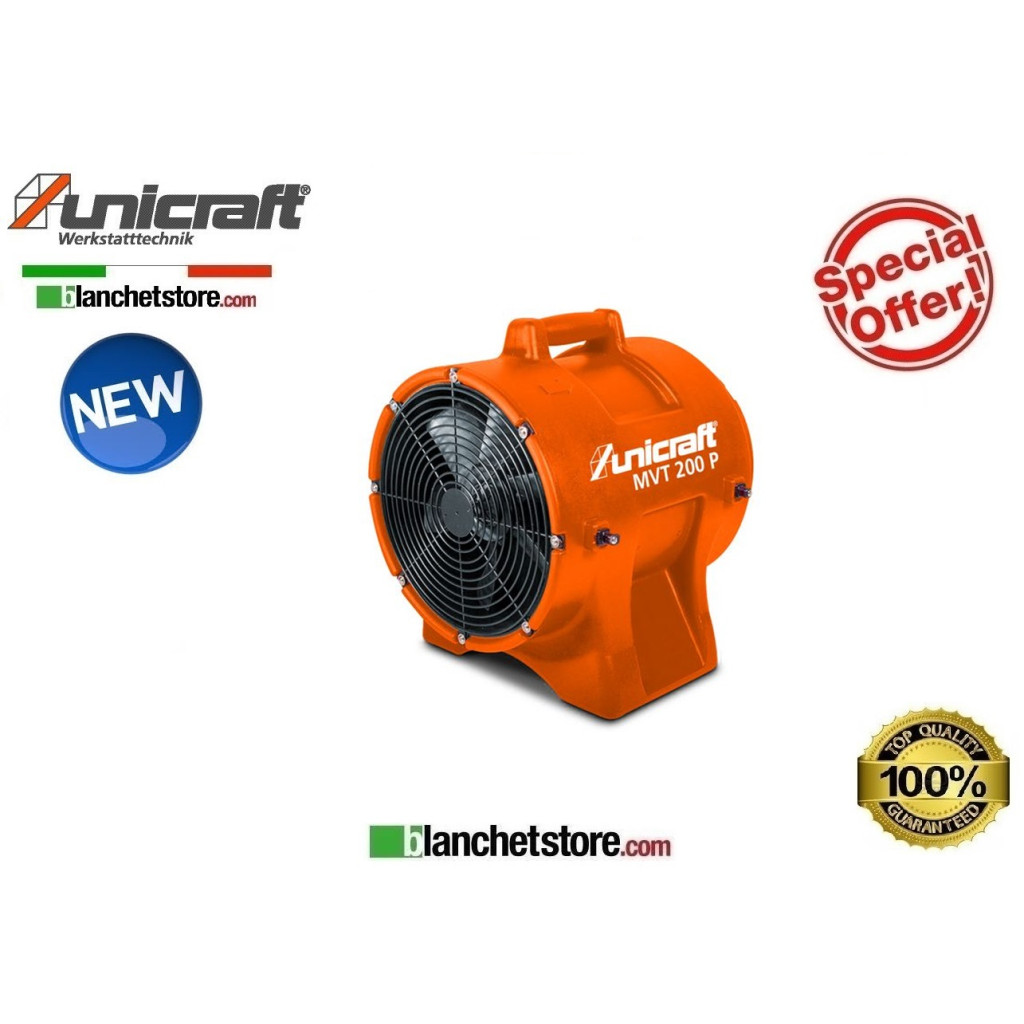 UNICRAFT MVT 200P PORTABLE AXIAL FAN AIR FLOW 1560Mc/h 220V 6261021