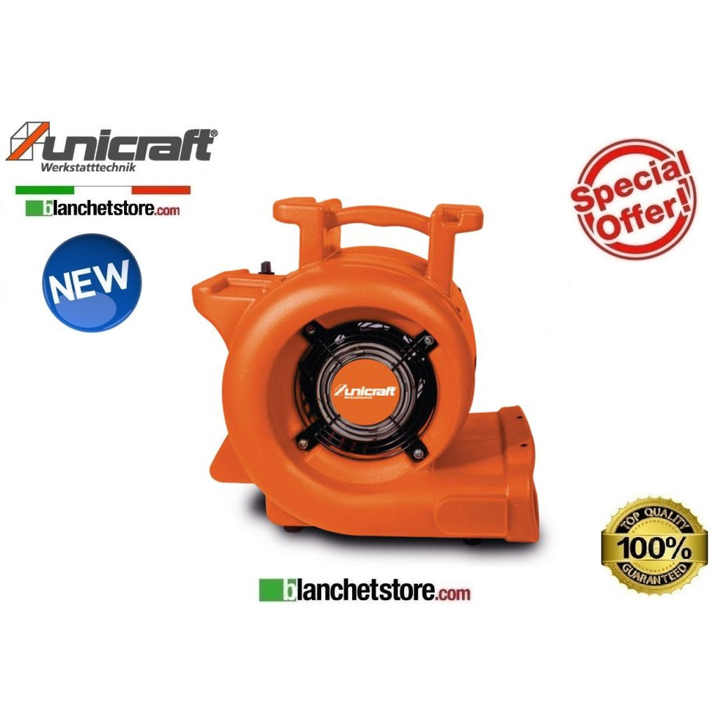 VENTILATEUR CENTRIFUGE UNICRAFT RV 270P DÉBIT D'AIR 2380-2200-2040Mc/h 220V 6262027