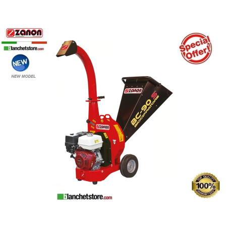 Zanon BC 90-S petrol wood chipper shredder Honda GX 390 13HP engine 1002900