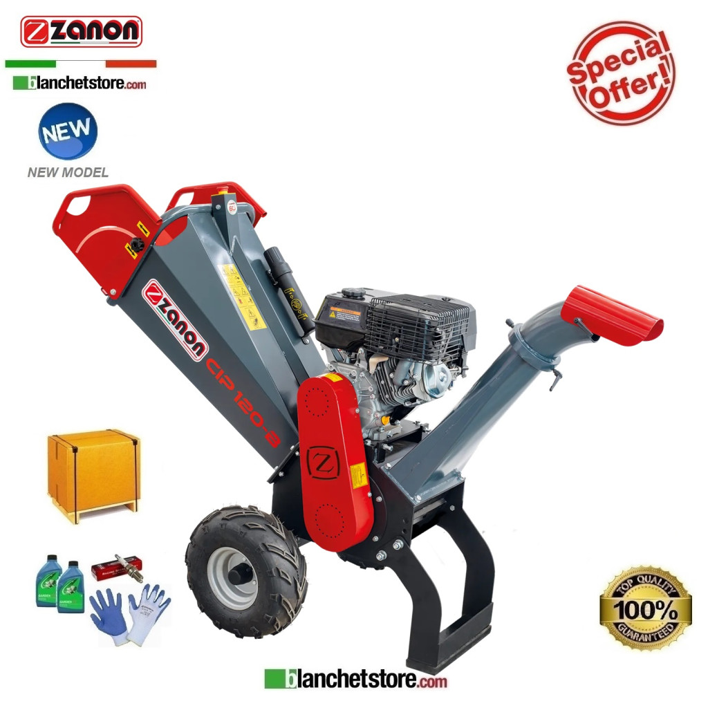 Zanon CIP 120-B petrol wood chipper shredder Loncin 420cc 15HP engine 1003991