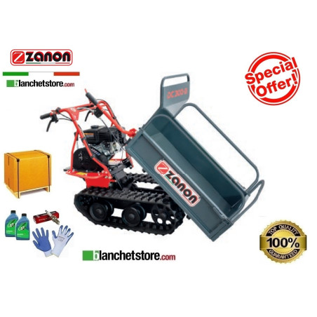 BROUETTE A CHENILLES MINI TRANSPORTEUR ZANON CINGO 300-B LONCIN 212cc 300KG Basculement Manuel 5446053