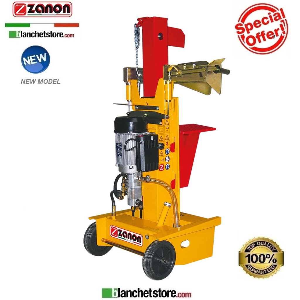 Zanon SLE-10 Mobile three-phase wood splitter 380Volt 10Ton 3HP mobile work surface 4 poles 1003855