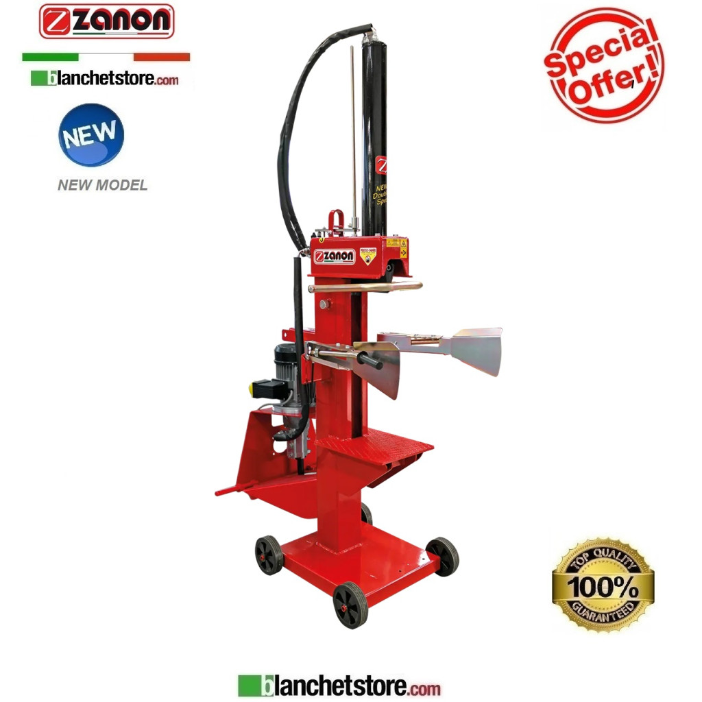 Fendeuse a bois Zanon SVE-16/670 monophase 220Volt 16Ton 3HP plan de travail fixe 1002437