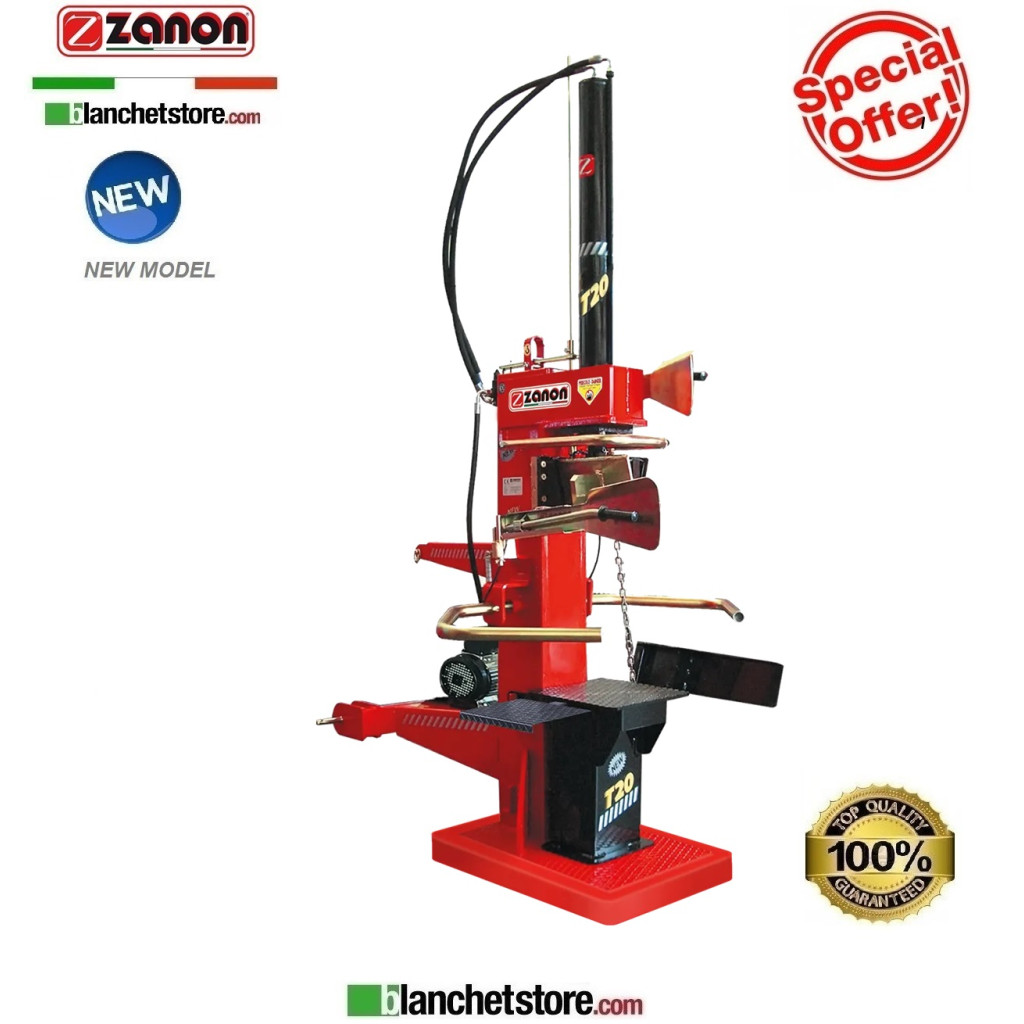 Zanon SVE-20/1050 three-phase wood splitter 380Volt 20Ton 8.5HP work surface double 4 poles 1002414