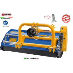 TRINCIAERBA E SARMENTI CON SPOSTAMENTO MANUALE ZANON TFL-S 130 PER TRATTORE 15-40HP CM 130 A COLTELLI - ROTAZIONE DESTRA 1003035