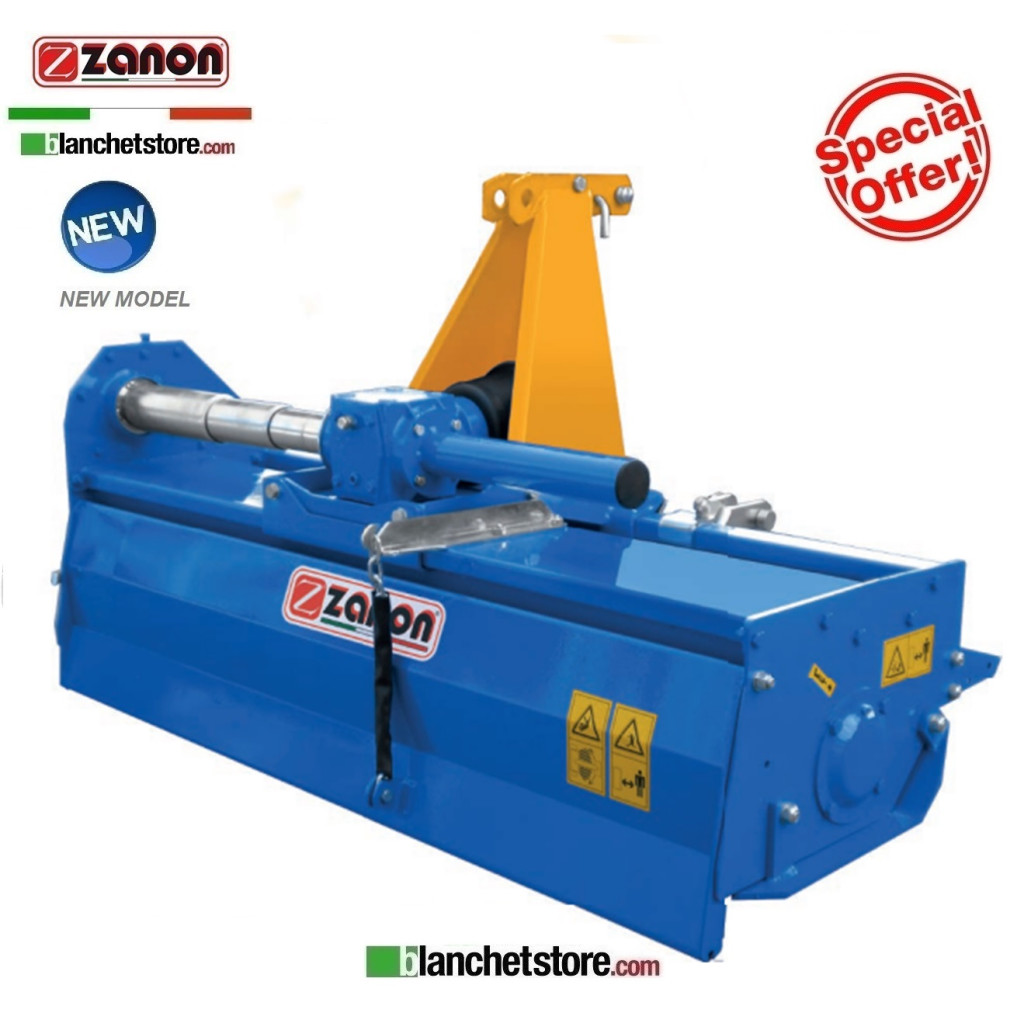 FRAISE ZANON FZG 105 -FIXE-AVEC ROULEAU BARRE POUR TRACTEUR 20-60HP CM 103  - ROTATION À DROITE 1003728