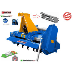 FRESATRICE ZANON FZG 105 SPOSTAMENTO MANUALE CON RULLO A GABBIA PER TRATTORE 20-60HP CM 103 A ZAPPETTE - 1003728