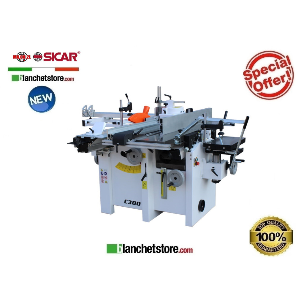 Combinata C300 Maco2L 5 lavorazioni 300mm 220Volt 3hp