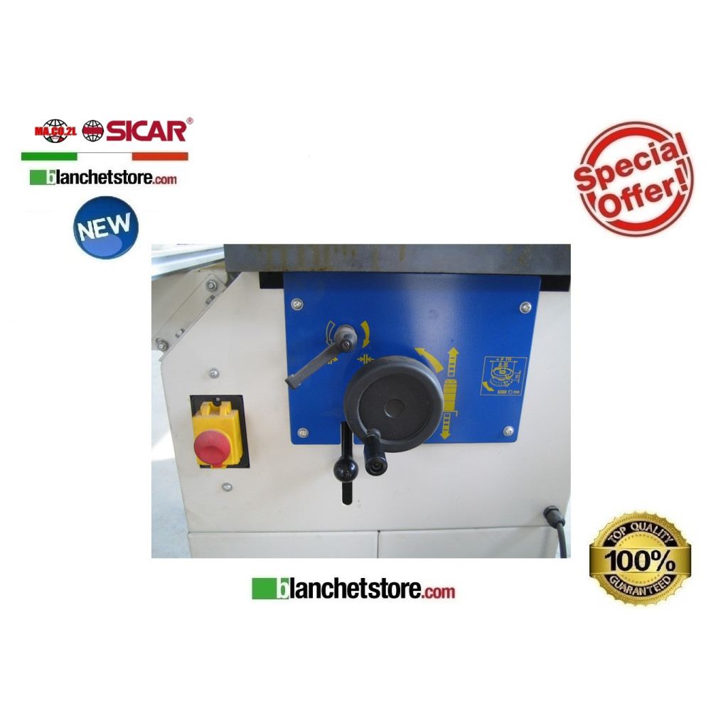 Combinata C250 Maco2L 5 lavorazioni 250mm 3motori 220Volt 2x1500Watt 1x1100Watt