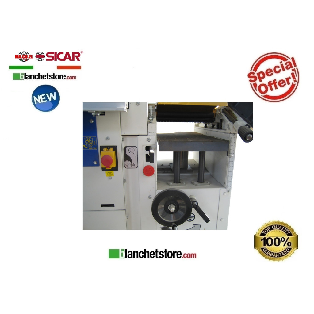 Combinata C250 Maco2L 5 lavorazioni 250mm 3motori 220Volt 2x1500Watt 1x1100Watt