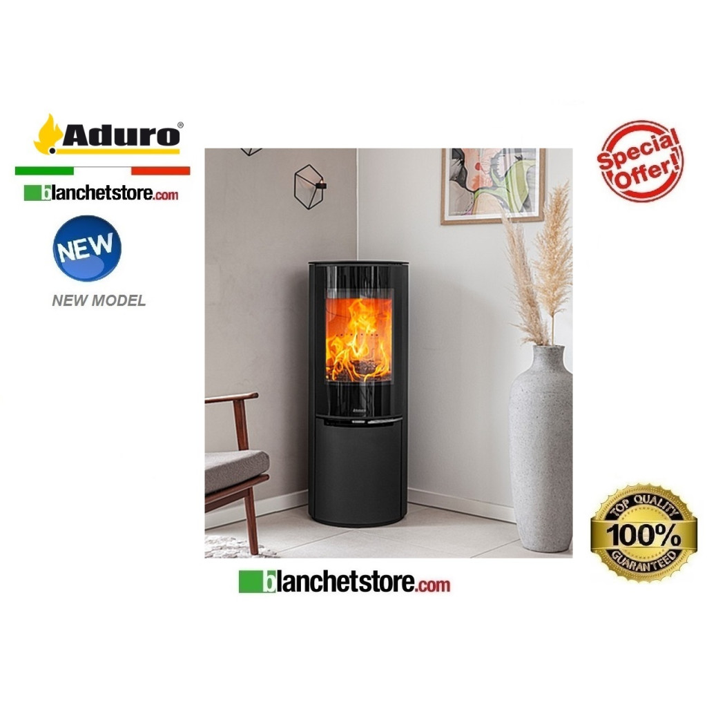 Wood stove Mod.Aduro 22.1 Lux  -Black steel  5.5 Kw