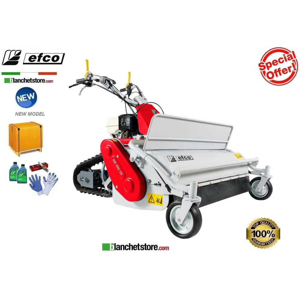 Broyeur à chenilles EFKO DR 100 TR moteur Kohler CH 440 420cc 16,5HP avec couteaux