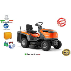 Tracteur a pelouse Husqvarna TC 112 Sac de ramassage, coupe 95, hydrostatique