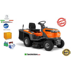 Tracteur a pelouse Husqvarna TC 114 Sac de ramassage, coupe 95, hydrostatique