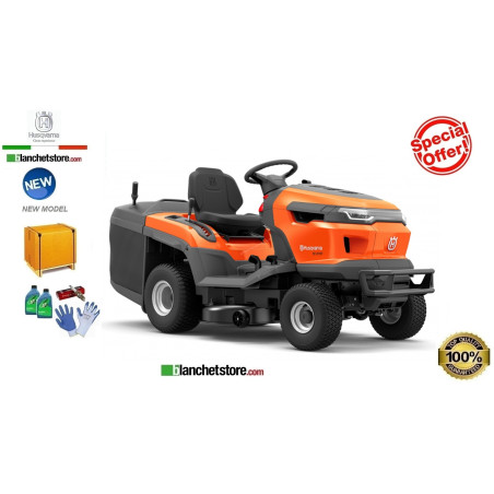 Tracteur a pelouse Husqvarna TC 220T Sac de ramassage, coupe 107, hydrostatique