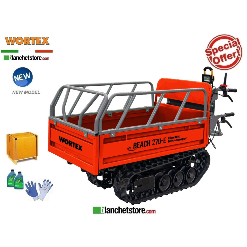 MINI TRANSPORTEUR Wortex Beach 270E Electrique 450KG Bas.Man.