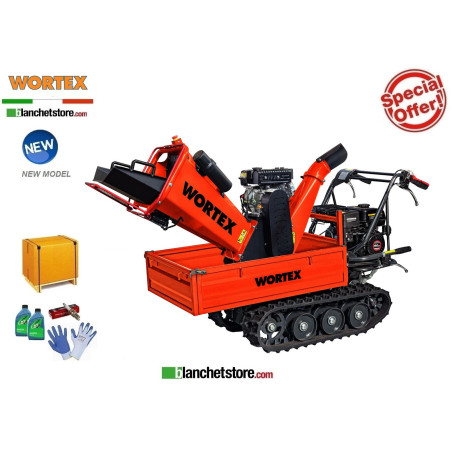 Biotrituratore cingolato a benzina Wortex Tiger T210/100L-210cc