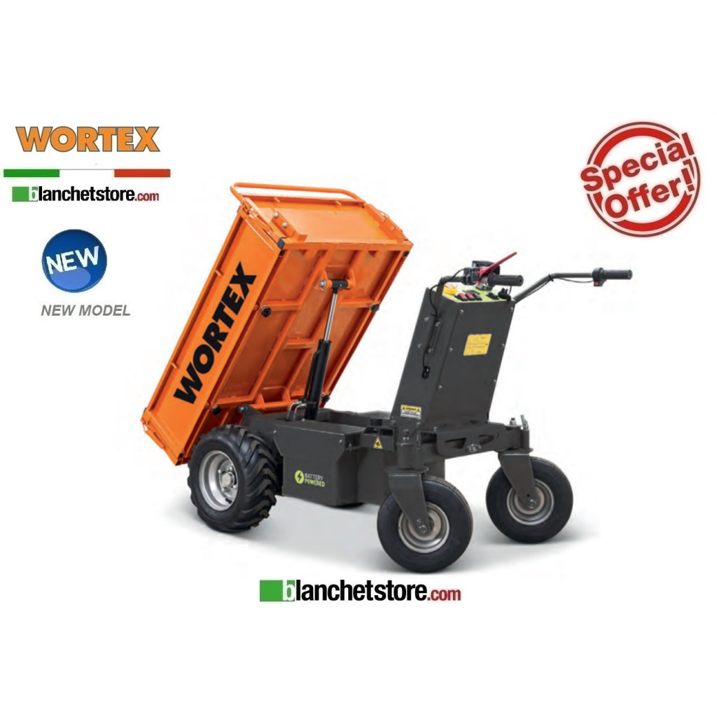 MINI TRANSPORTEUR Wortex MDA500C Electrique 500KG Basculement Hydraulqiue