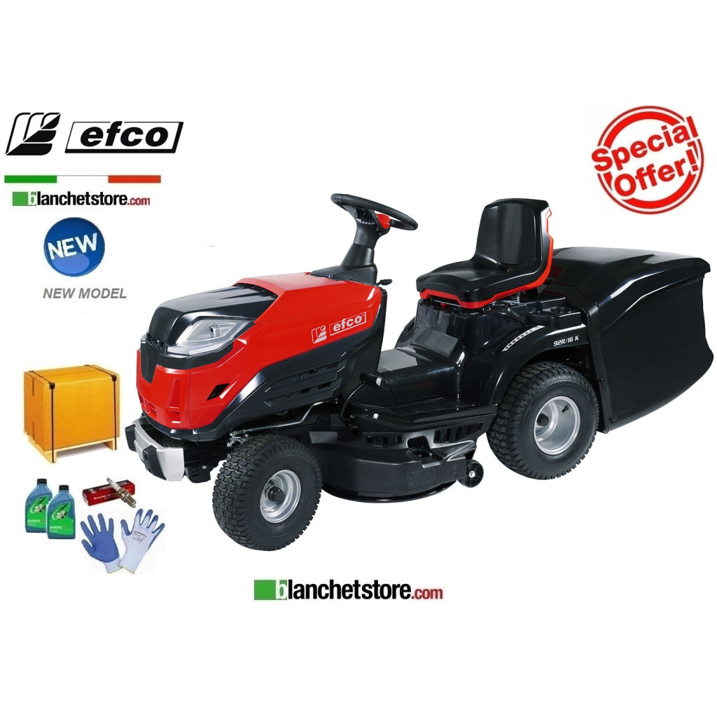 Tracteur a gazon Efco EF 92R/16K Hydrostatique 452cc Coupe 92cm