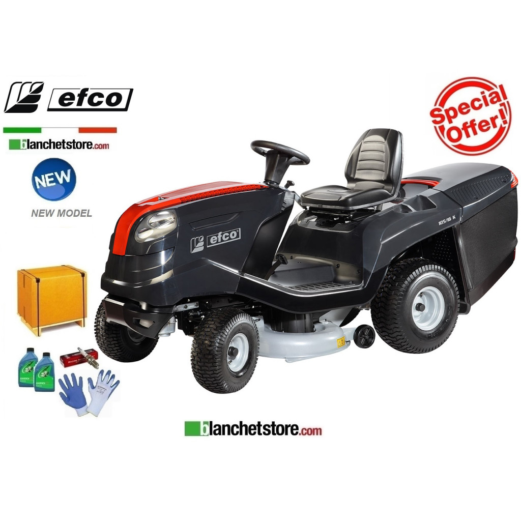 Tracteur a gazon Efco EF 105/16K Hydrostatique 452cc Coupe 105cm