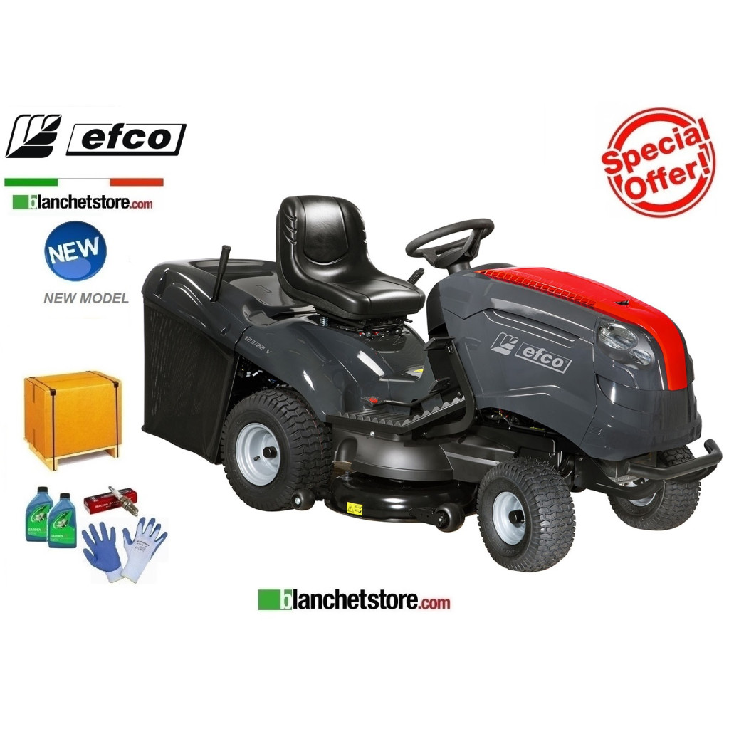 Tracteur a gazon Efco EF 123/22V Hydrostatique V-Twin 656cc Coupe 122cm