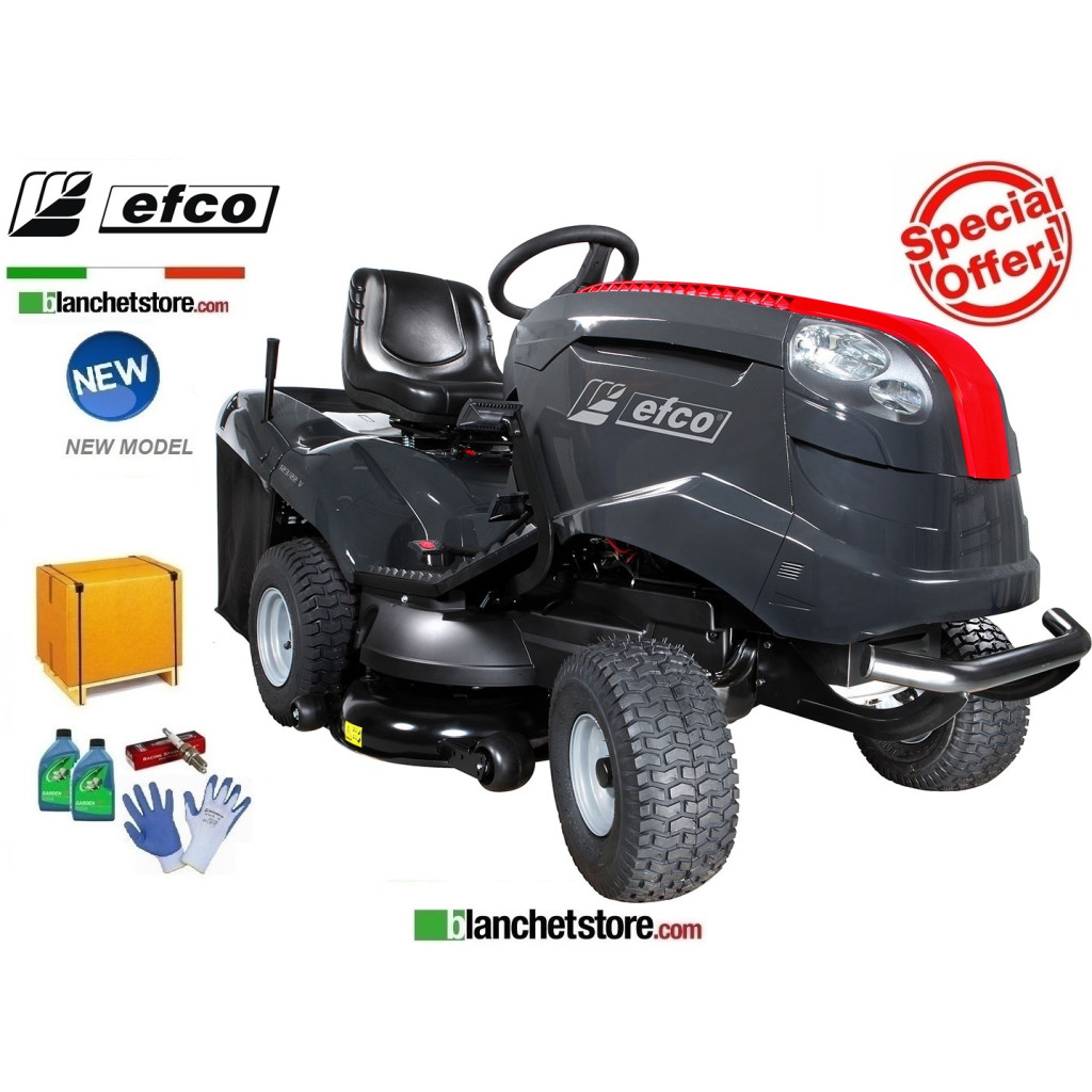 Tracteur a gazon Efco EF 123/22V Hydrostatique V-Twin 656cc Coupe 122cm