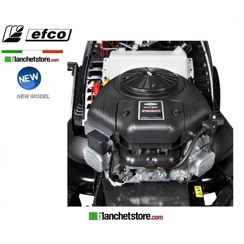 Tracteur a gazon Efco EF 123/22V Hydrostatique V-Twin 656cc Coupe 122cm