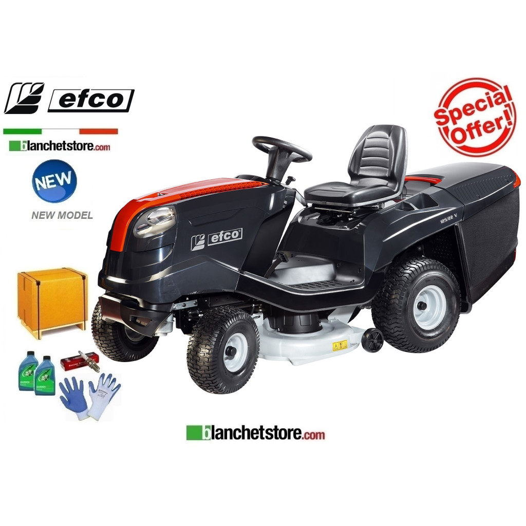 Tracteur a gazon Efco EF 125/22V Hydrostatique V-Twin 656cc Coupe 125cm