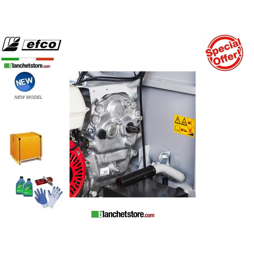 Brouette a chenilles Efco TN 5600 avec ridelles extensible Capacité 550Kg Moteur Emak K800 H