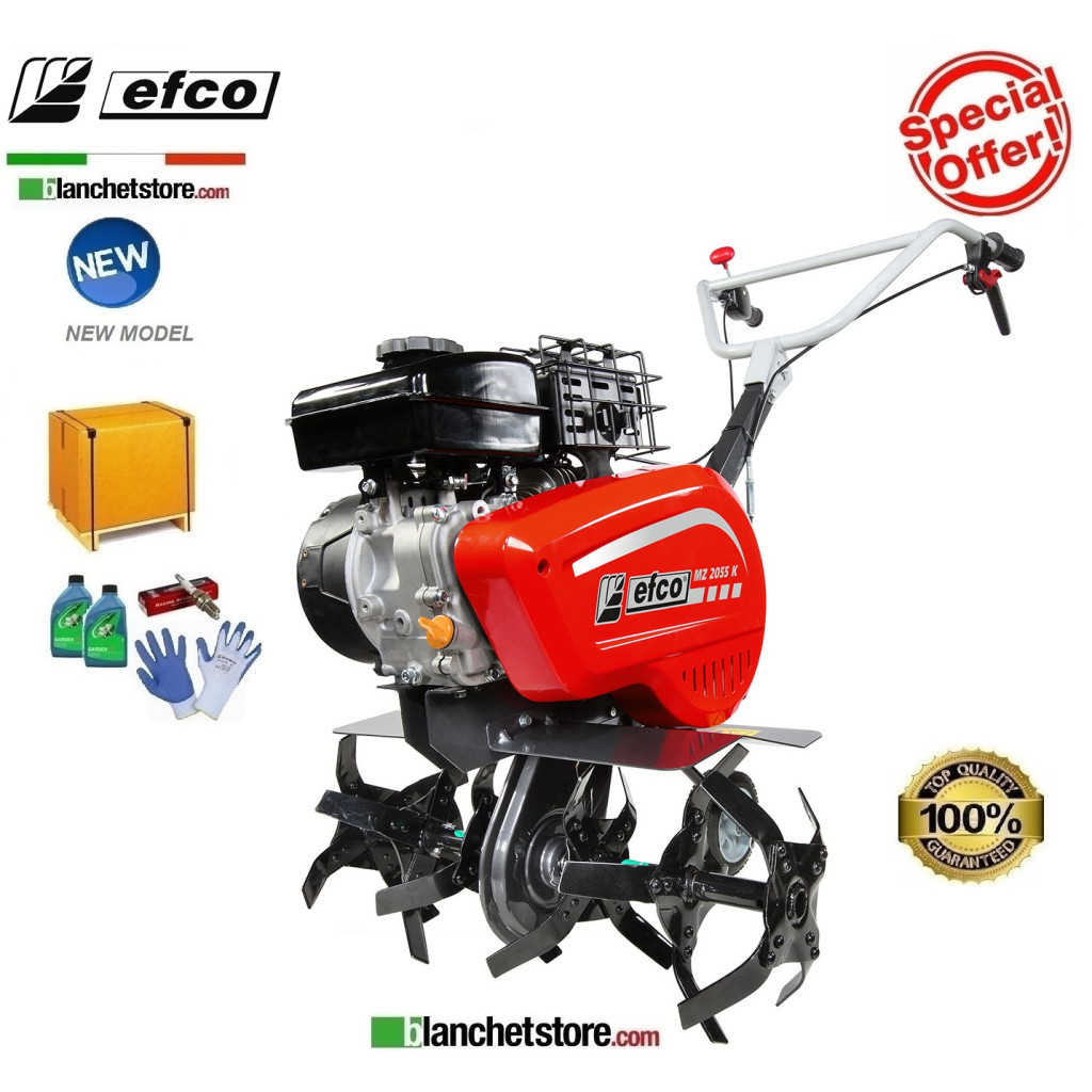 Motobineuse Efco MZ 2055 K complète de fraise 46cm moteur Emak K300 H OHV 80cc