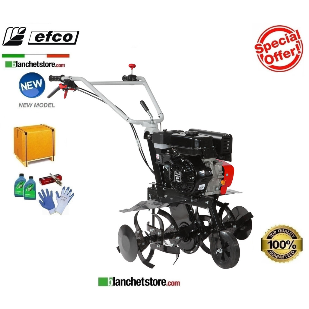 Motobineuse Efco MZ 2075 RKS complète de fraise 82cm moteur Emak K800 HT OHV 182cc