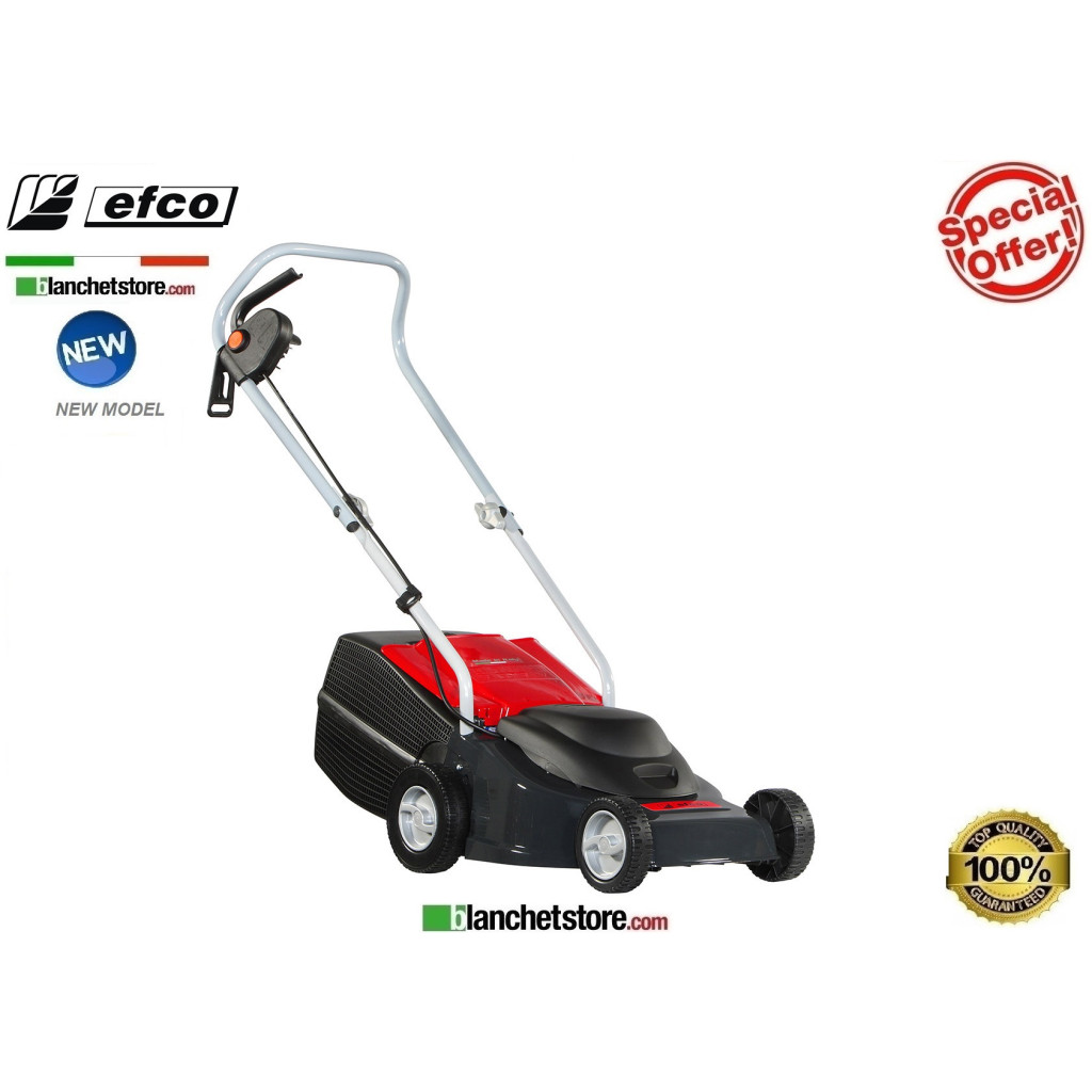 Electric lawn mower Efco PR 35 S Electric motor 220 Volt - 1100 Watt Cutting width 33cm -With collection bin 25Lt