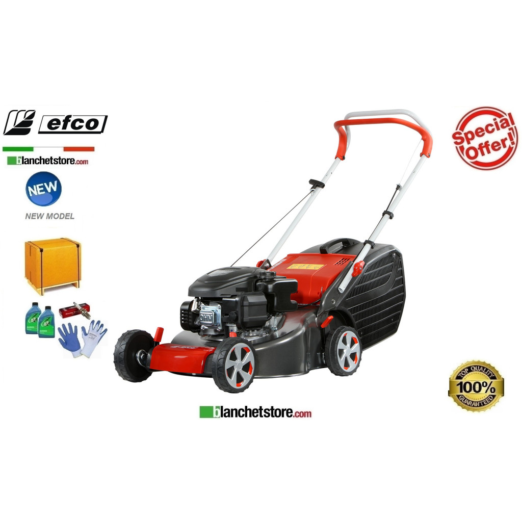 Tondeuse à gazon Thermique Efco LR 44 PK Comfort Moteur Emak K 450 OHV Largeur de coupe 41 cm Sac Lt. 60