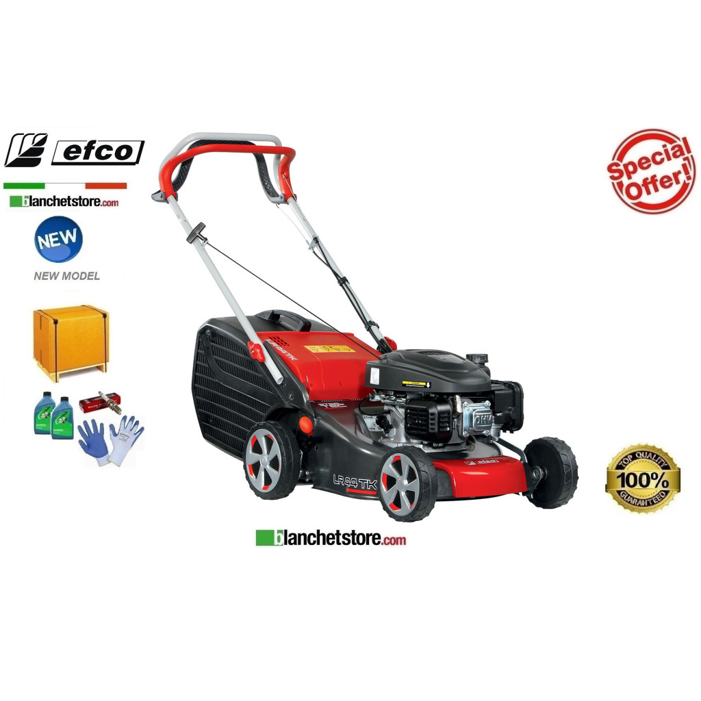 Tondeuse à gazon Thermique Efco LR 44 TK Comfort Moteur Emak K 450 OHV Largeur de coupe 41 cm Sac Lt. 60