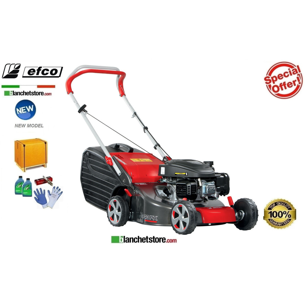 Lawn mower Efco LR 48 PK Comfort Engine Emak K 450 OHV Cutting width 46cm -With collection bin 60Lt