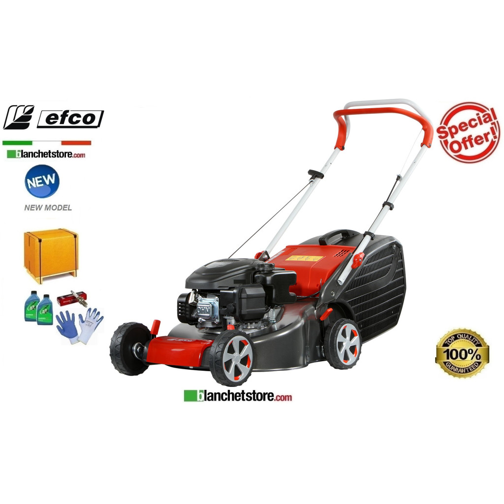 Tondeuse à gazon Thermique Efco LR 48 PK Comfort Moteur Emak K 450 OHV Largeur de coupe 46 cm Sac Lt. 60