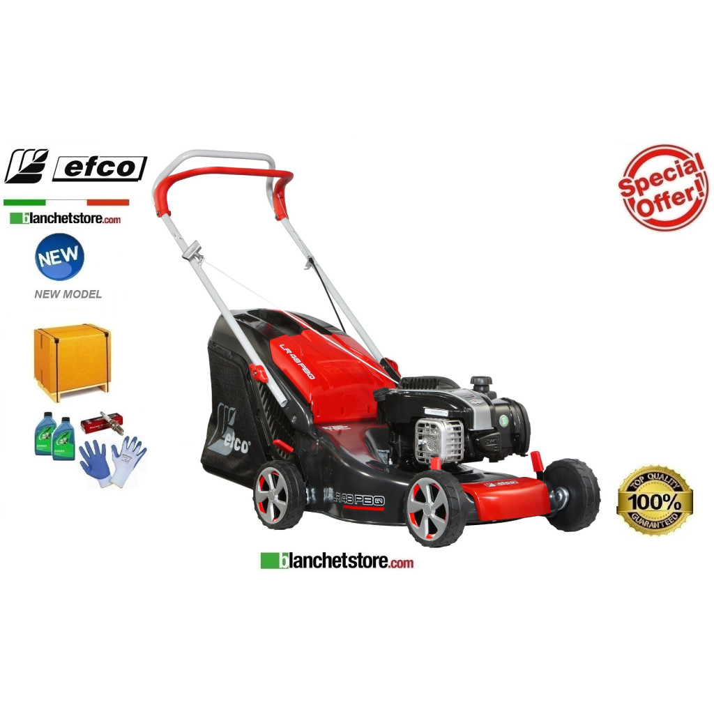 Rasaerba a scoppio Efco LR 48 PBQ Comfort Plus Motore Brigge & Stratton Serie 550 E OHV Taglio 46 cm Sacco Lt. 70