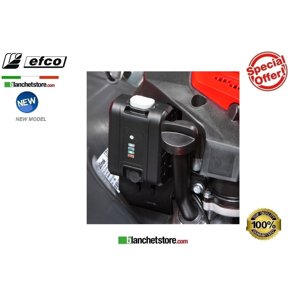 Tondeuse à gazon Thermique Efco LR 48 TKE Comfort Plus Moteur Emak K 655i OHV Largeur de coupe 46 cm Sac Lt. 70