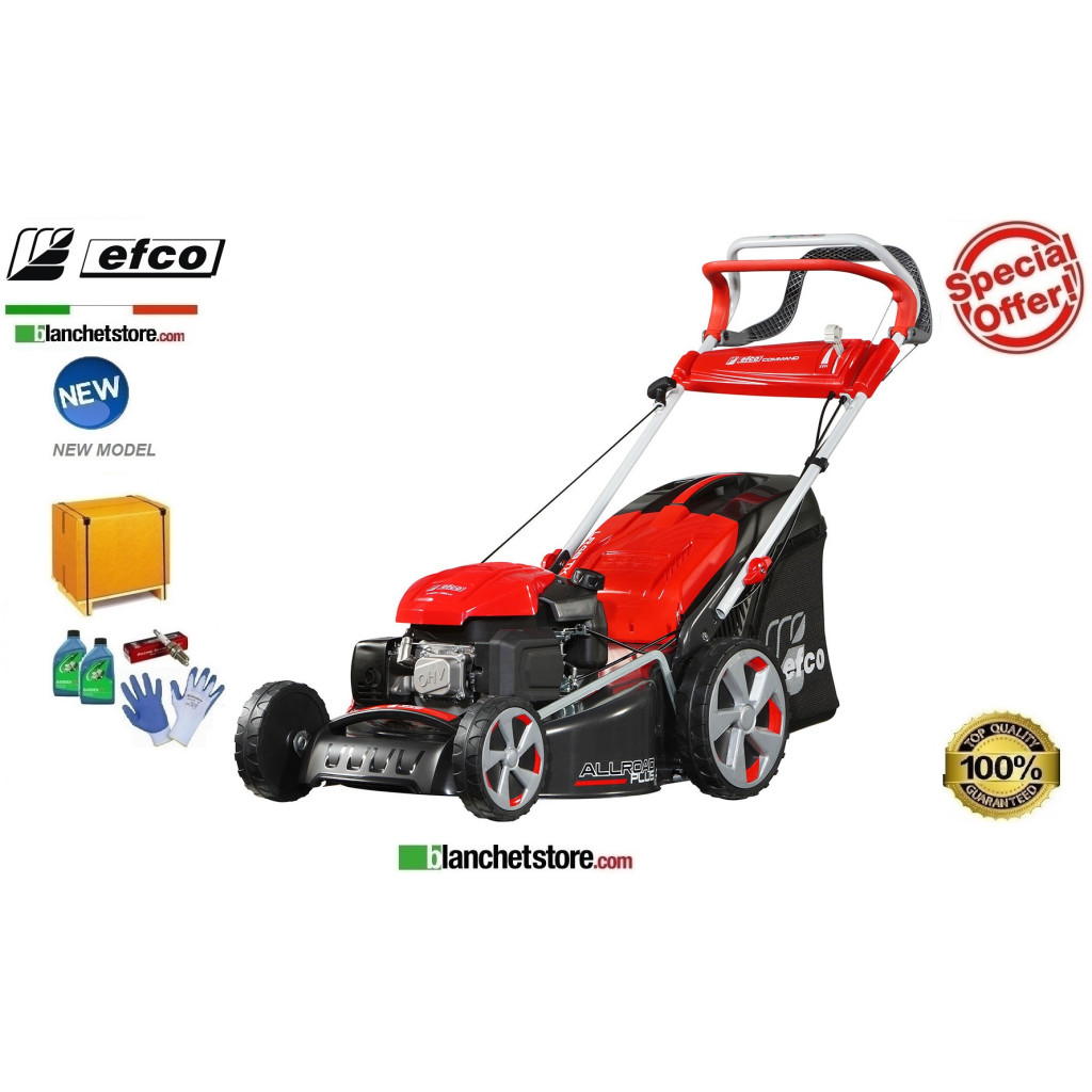 Lawn mower Efco LR 48 TK Allroad Plus 4 Engine Emak K 655 OHV Cutting width 46cm -With collection bin 70Lt