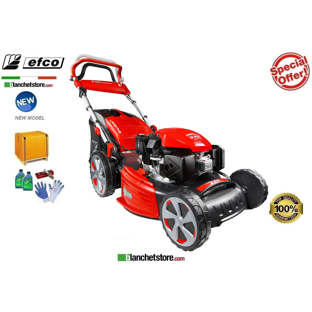 Tondeuse à gazon Thermique Efco LR 48 TKE Allroad Plus 4 Moteur Emak K 655i OHV Largeur de coupe 46 cm Sac Lt. 70