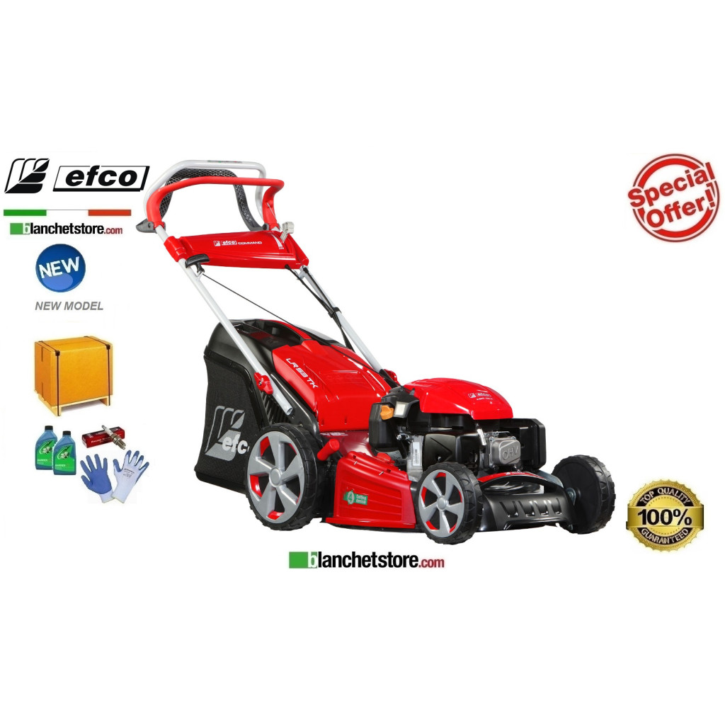 Tondeuse à gazon Thermique Efco LR 53 TK Allroad Plus 4 Moteur Emak K 805 OHV Largeur de coupe 51 cm Sac Lt. 70