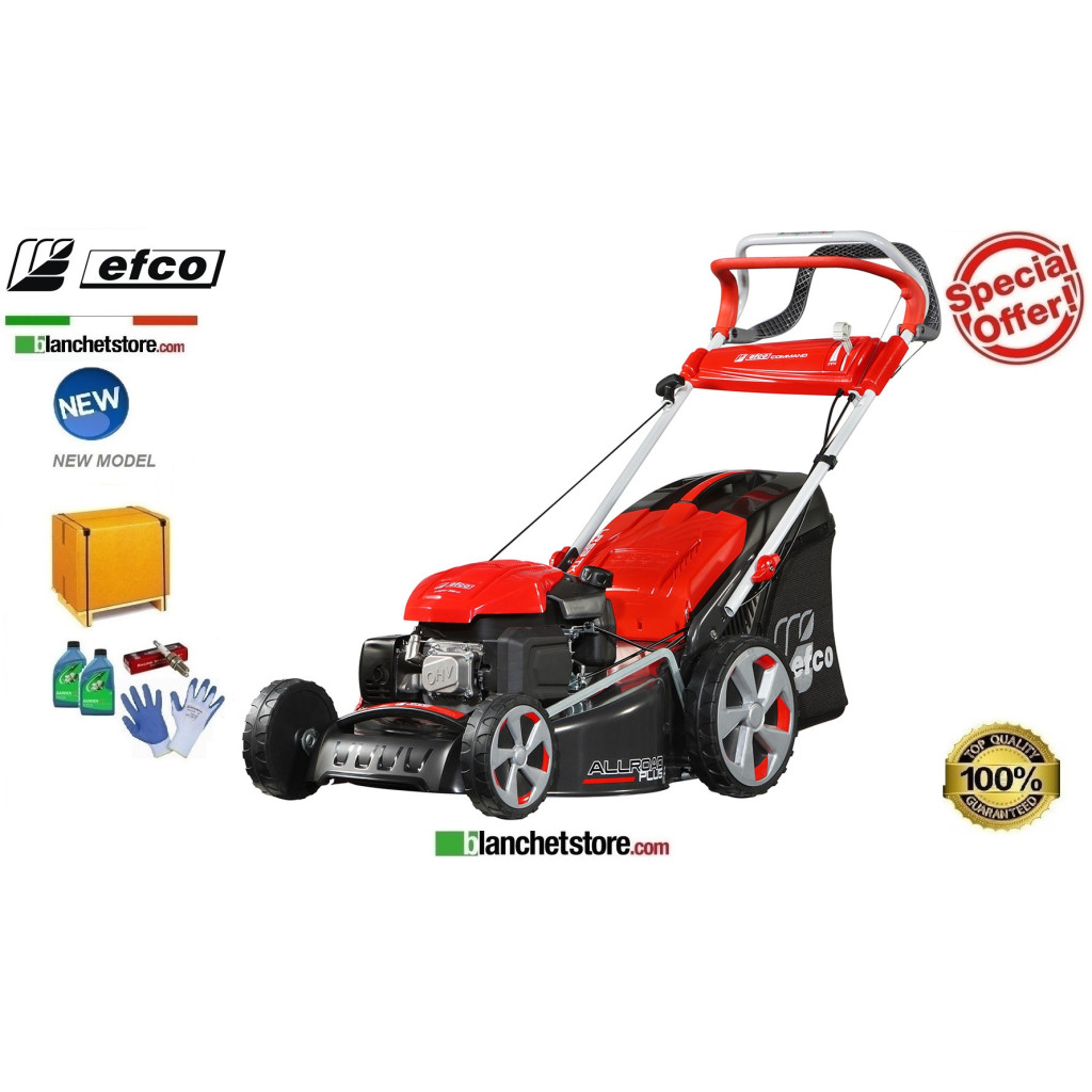 Lawn mower Efco LR 53 TK Allroad Plus 4 Engine Emak K 805 OHV Cutting width 51cm -With collection bin 70Lt