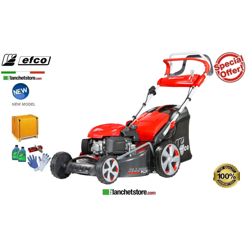 Tondeuse à gazon Thermique Efco LR 53 TKE Allroad Plus 4 Moteur Emak K 655i OHV Largeur de coupe 51 cm Sac Lt. 70