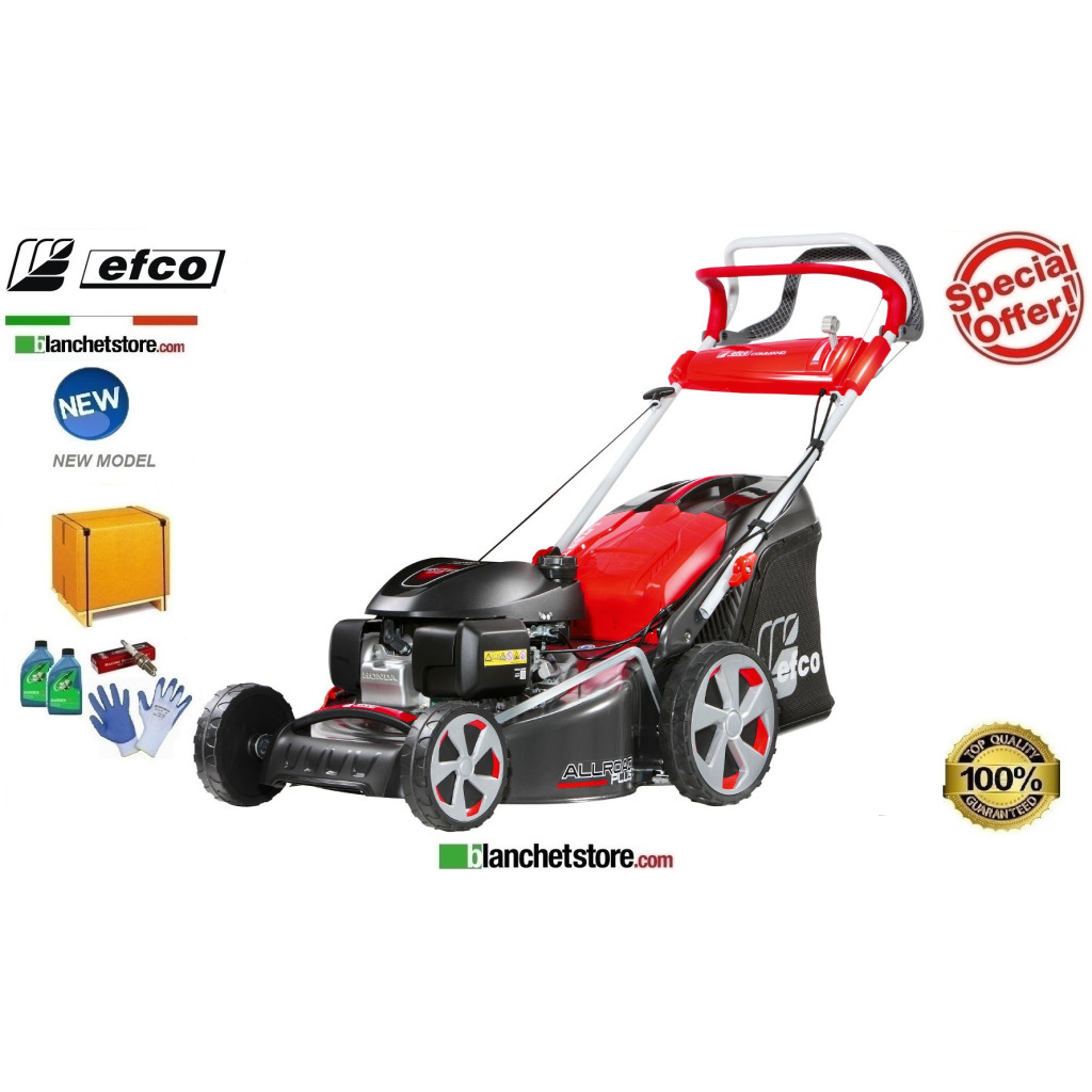 Tondeuse à gazon Thermique Efco LR 53 THX Allroad Plus 4 Moteur Honda GCVx170 OHV Largeur de coupe 51 cm Sac Lt. 70