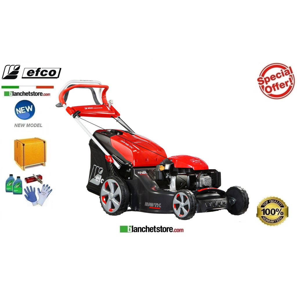 Tondeuse à gazon Thermique Efco AR 48 TK Allroad Alluminium Moteur Emak K 655 OHV Largeur de coupe 46 cm Sac Lt. 80